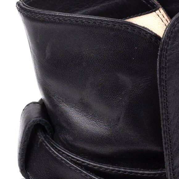 Manolo Blahnik Sulgamba Black Leather Strap Ankle Boot - size 6 - Picture 11 of 13